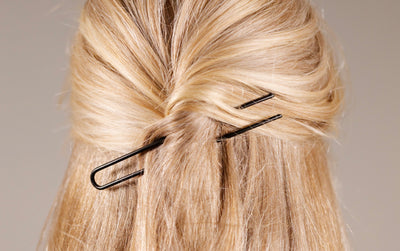 How to get the look - Hairpin Plain - Black Matte