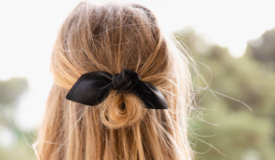 How to get the look - Leather Bow Big & Small On Clip - Black