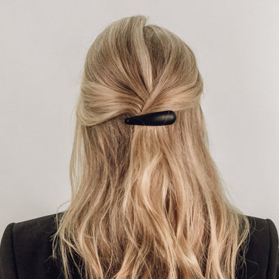 How to get the look - Leather Barrette - Black